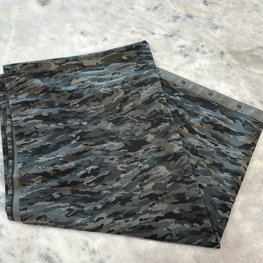 Lululemon Cotton-Evergreen Vinyasa Camo Camouflage Scarf Wrap Stretch Infinity